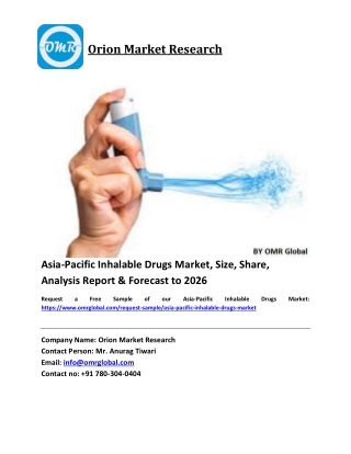 Asia-Pacific Inhalable Drugs Market Size, Industry Trends, Share and Forecast 2020-2026