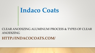 Clear Anodizing Aluminum|Process & Types of Clear Anodizing  - PDF