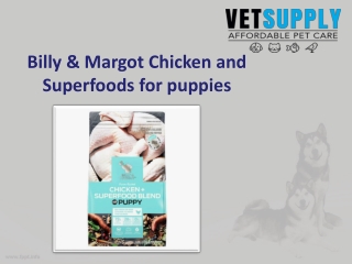 Billy & Margot Chicken and Superfoods for puppies