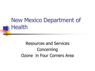 New Mexico Department of Health