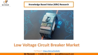 Low Voltage Circuit Breaker Market Size Worth $4.5 Billion By 2026 - KBV Research