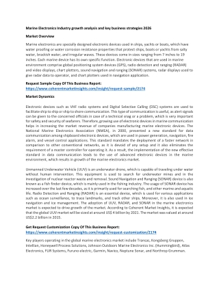 Marine Electronics Industry growth analysis and key business strategies 2026