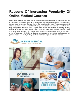 Medical Course Online | License-medical.com