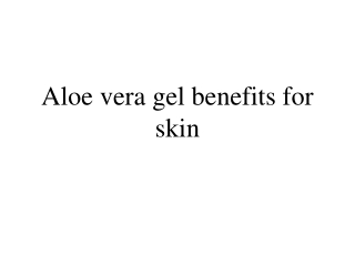 Aloe Vera Gel