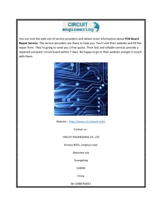 Copy PCB Board | Circuit Engineering Co. Ltd