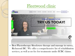 physiotherapy clinic surrey