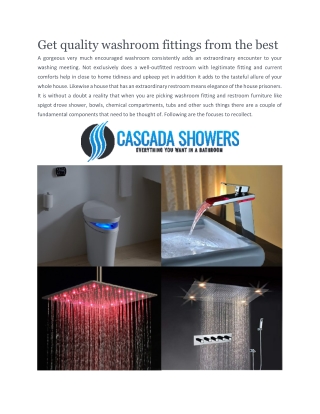 Cascada Showers | CASCADA SHOWERS