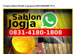 Tempat Sablon Plastik Yogyakarta 0831~4180~1808{WA}