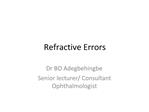 Refractive Errors