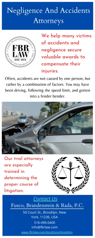 Negligence And Accidents Attorneys in New York