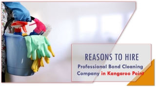 Reasons To Hire Professional Bond Cleaning Company in Kangaroo Point