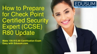 Check Point Security Expert Update Certification Questions Answers