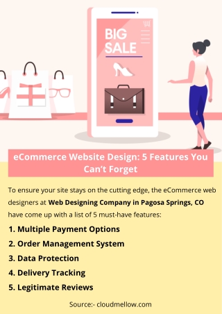 eCommerce Website Design: 5 Features You Can’t Forget