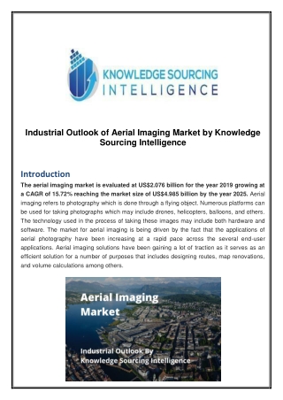 Industrial Outlook of Aerial Imaging Market by Knowledge Sourcing