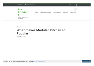 What makes Modular Kitchen so Popular