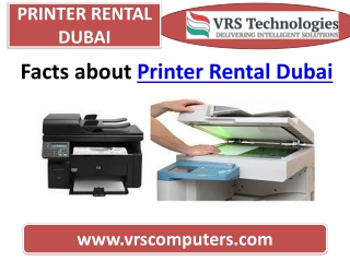 Best Printer Rental Provider in Dubai