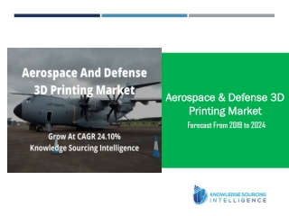 Aerospace and Defense 3D printing market grow at a CAGR of 24.10% by Knowledge Sourcing