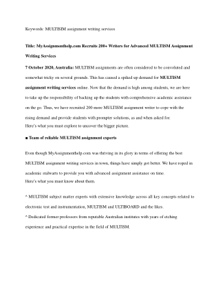 MULTISIM assignment help