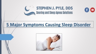 5 major symptoms causing sleep disorder