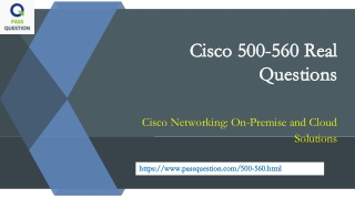 Cisco Networking 500-560 Exam Questions