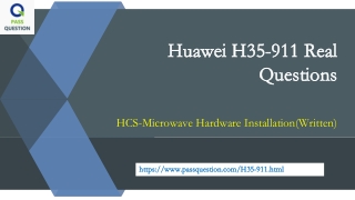 H35-911 HCS - Microwave Hardware Installation (Written) Training Material