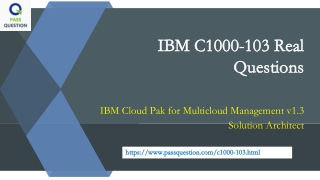 IBM C1000-103 Practice Test Questions