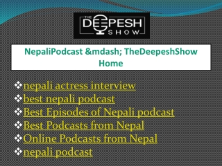 Best Episodes of Nepali podcast