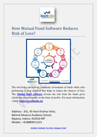 How Mutual Fund Software Reduces Risk of Loss?