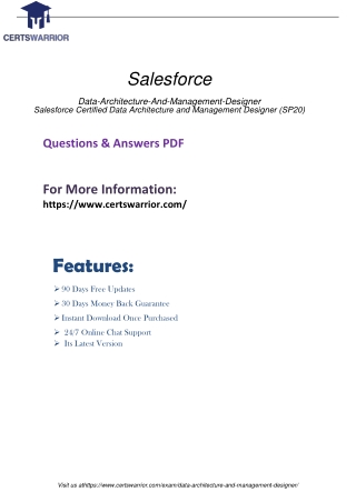 Data-Architecture-And-Management-Designer Avail Study Material In PDF Practice Exam Format 2020