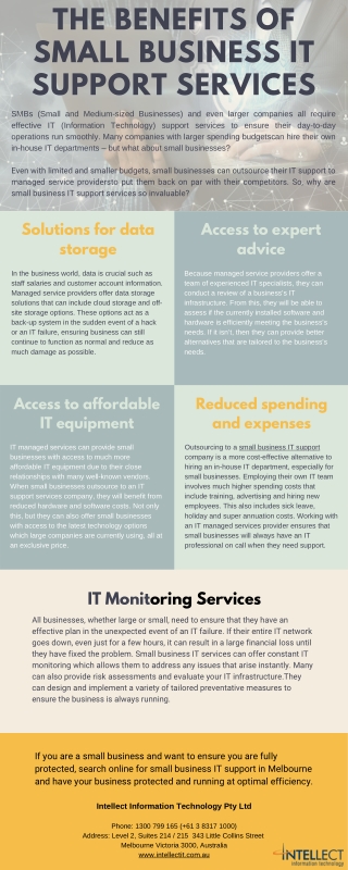 The Benefits Of Small Business IT Support Services