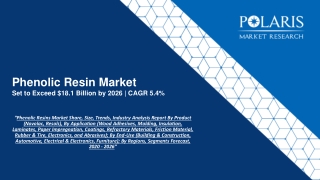 Phenolic Resin Market Strategies and Forecasts, 2020 to 2026