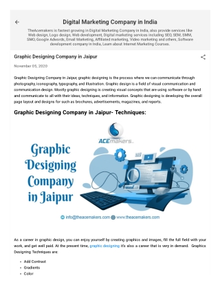 Graphic Designing Company in Jaipur