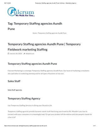 Temporary Staffing Agency in Pune