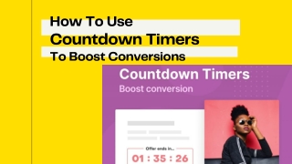 How to Use Countdown Timers to boost Conversions with Examples