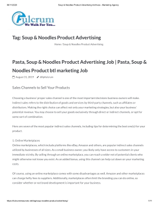 Soup & Noodles Product Advertising Company in Mumbai