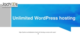 Unlimited WordPress hosting