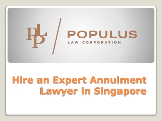 Annulment Lawyer Singapore