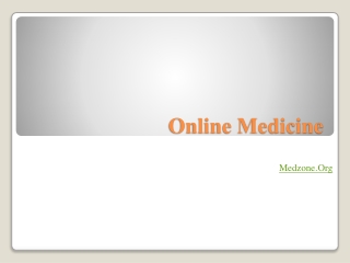 Online medicine