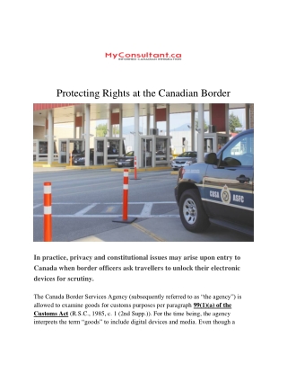 Protecting Rights at the Canadian Border