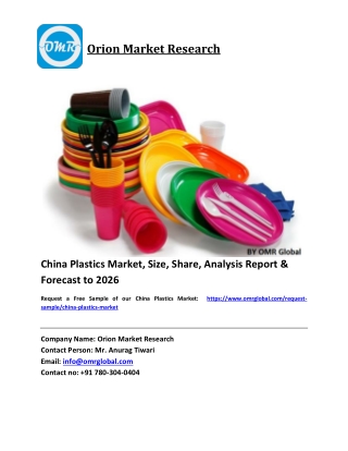 China Plastics Market Size, Industry Trends, Share and Forecast 2020-2026