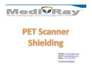 PET Scanner Shielding - Medi-Ray