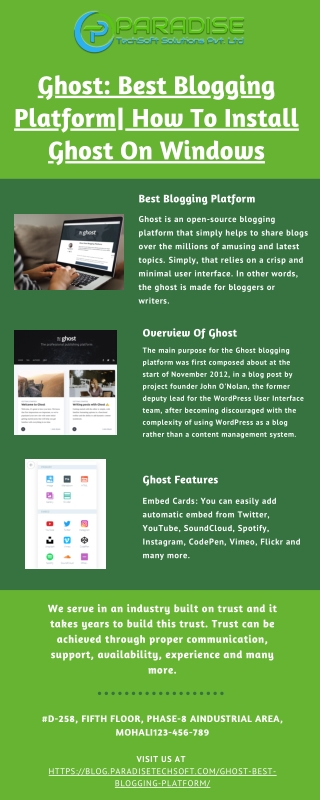 Ghost: Best Blogging Platform| How To Install Ghost On Windows