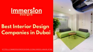 Best Interior Design Companies in Dubai