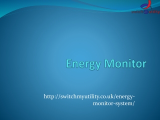 Energy Monitor Tracking system by Switch My Utility