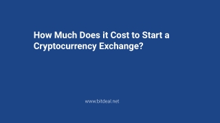 How Much Investment does the business person needs to Start the Cryptocurrency Exchange?