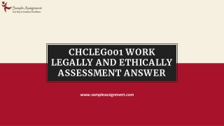 CHCLEG001 Work Legally and Ethically Assignment Help