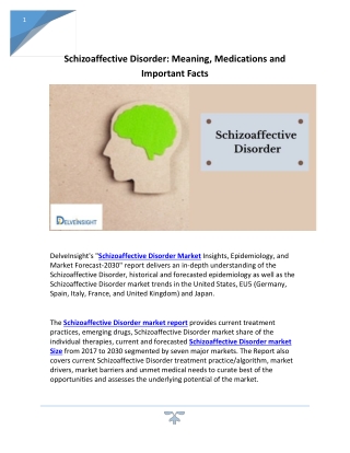 What is Schizoaffective Disorder,