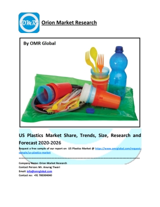 US Plastics Market Trends, Size, Competitive Analysis and Forecast - 2020-2026