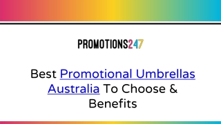 Best promotional umbrellas Australia to choose & benefits