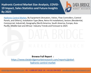 Hydronic Control Market Size Analysis, COVID-19 Impact, Sales Statistics and Future Insights By 2025